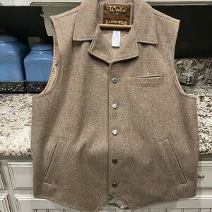 Walls Men's Brown Wool Vest